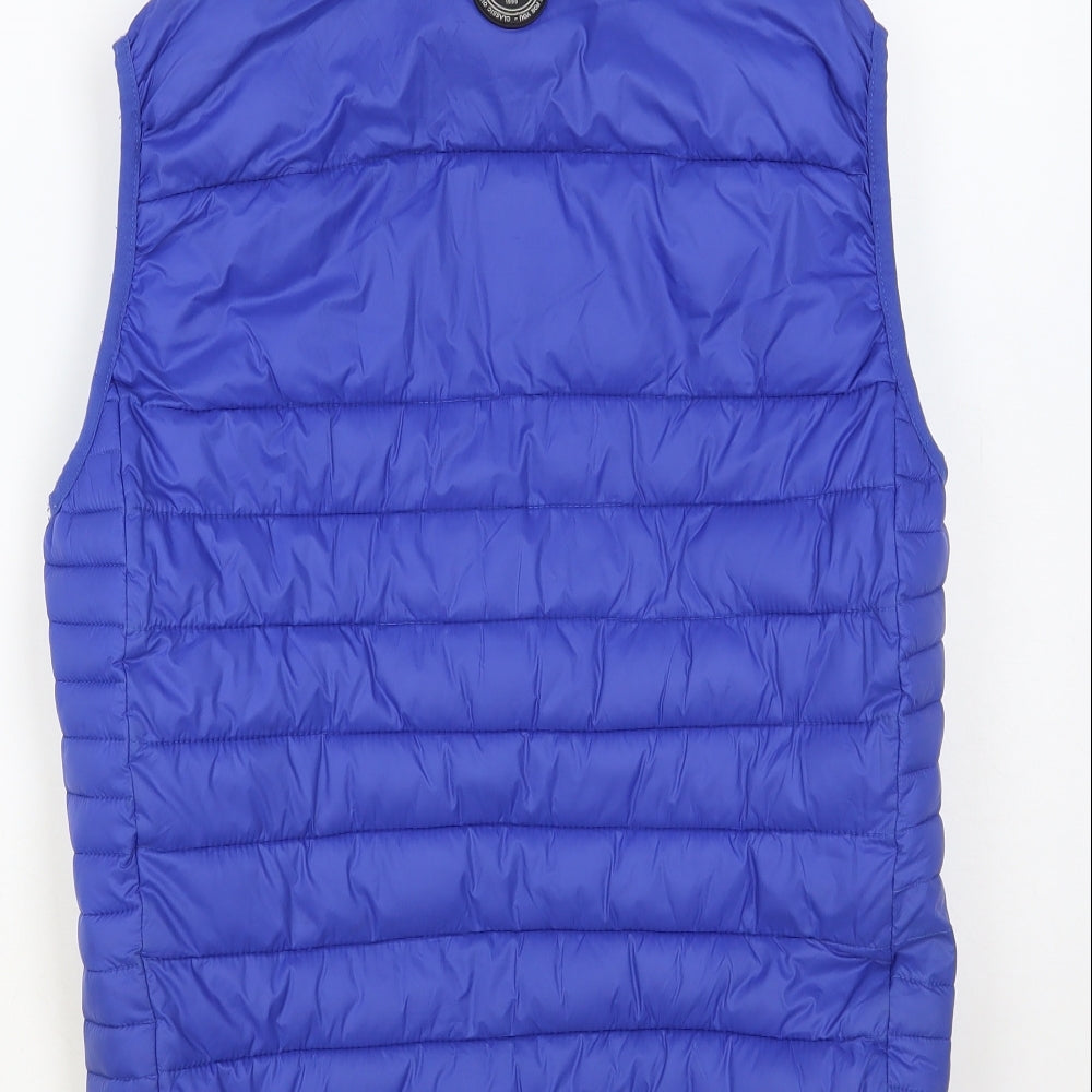 Crosshatch Mens Blue Gilet Coat Size S Zip