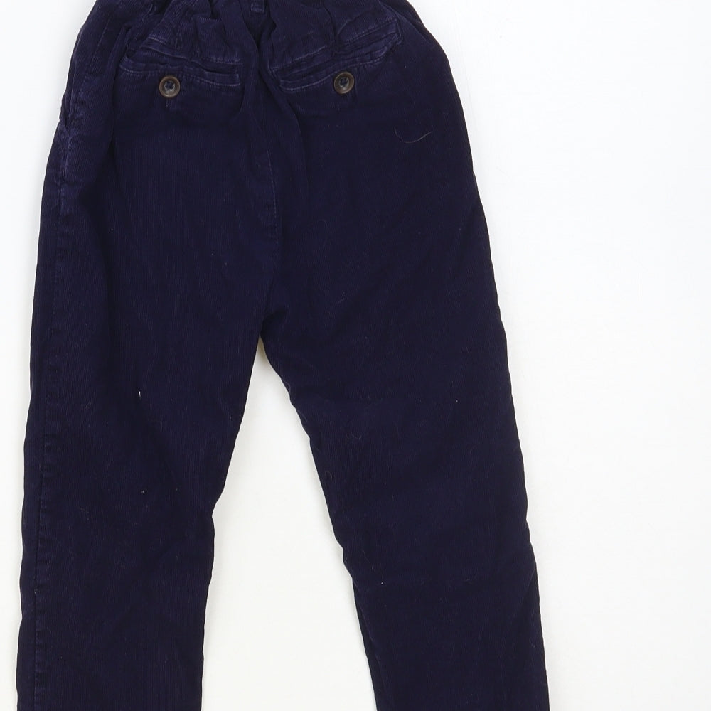 NEXT Boys Blue Cotton Chino Trousers Size 2-3 Years Regular Button