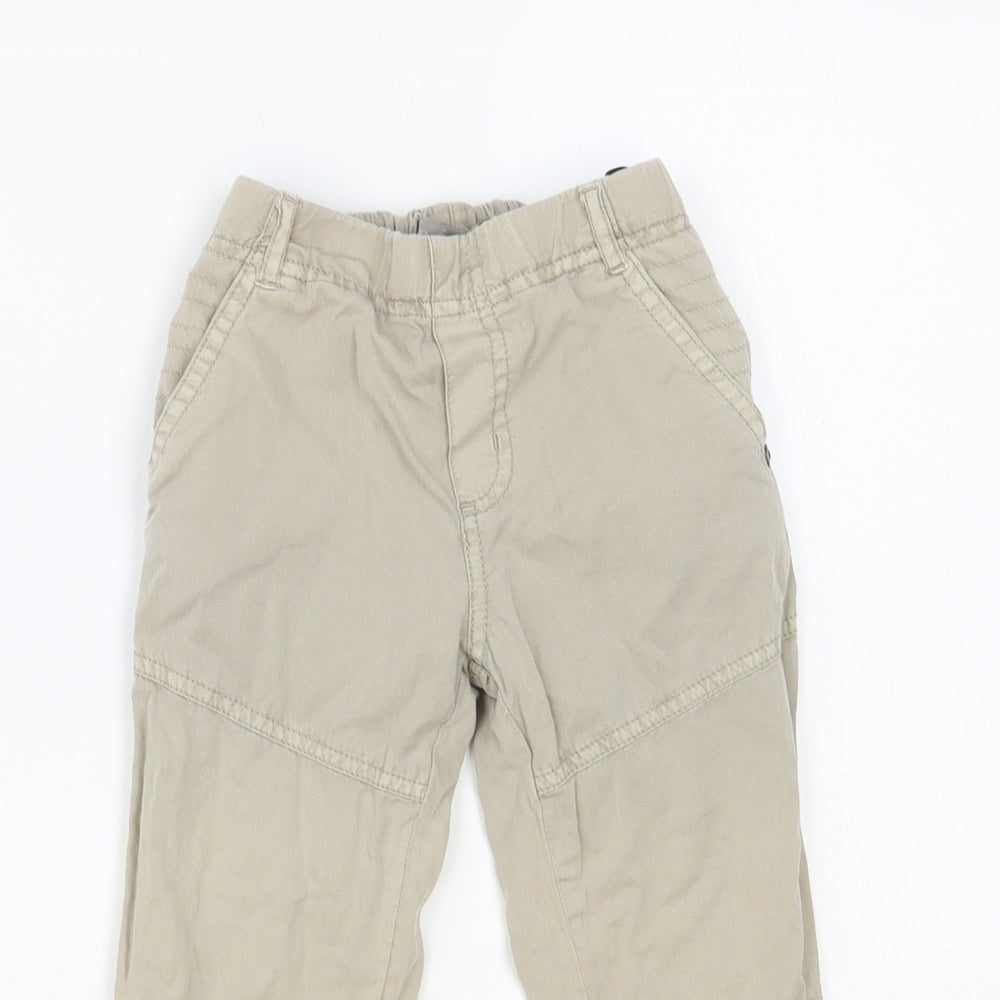 Boboli Boys Grey Cotton Chino Trousers Size 3 Years Regular Pullover