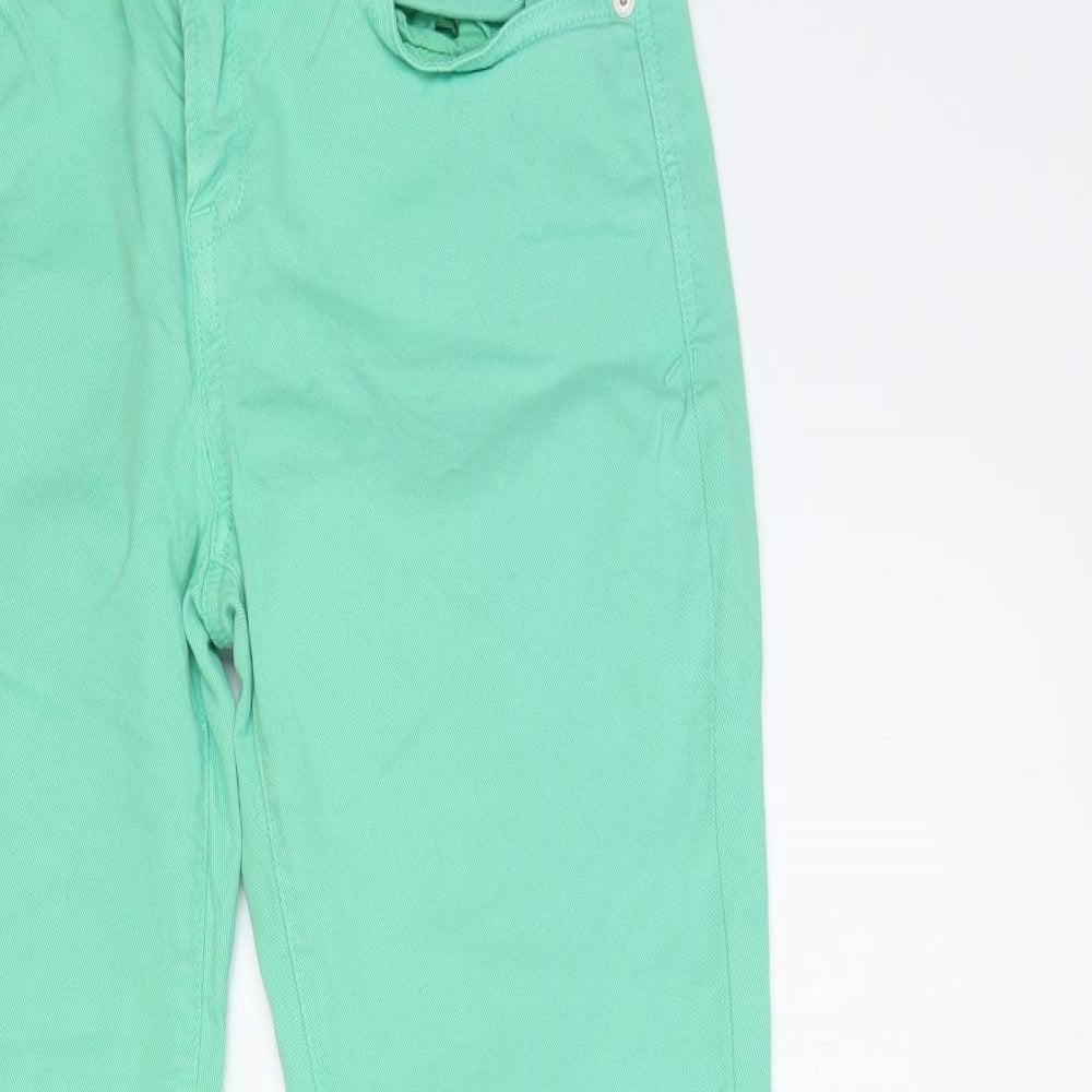 Superdry Womens Green Cotton Skinny Jeans Size 32 in L32 in Regular Button