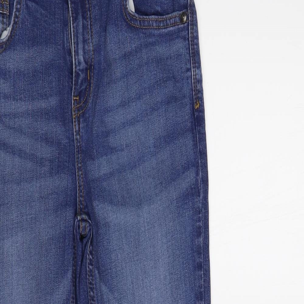 TU Girls Blue Cotton Skinny Jeans Size 10 Years Regular Button