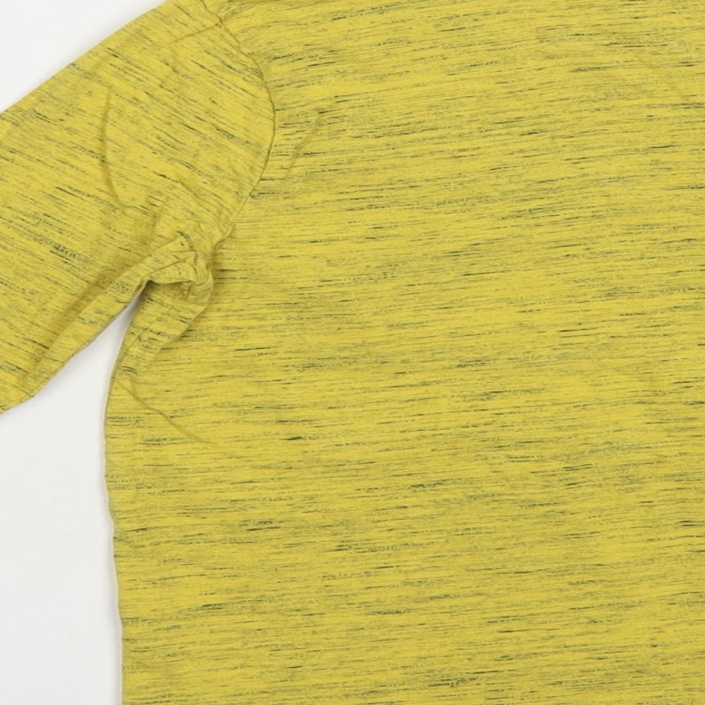F&F Boys Yellow Cotton Pullover T-Shirt Size 5-6 Years Crew Neck Pullover - Let's Dig!