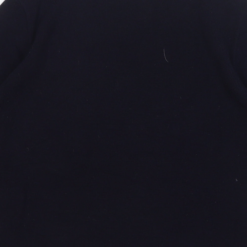 Marks and Spencer Womens Blue Round Neck Acrylic Pullover Jumper Size 16