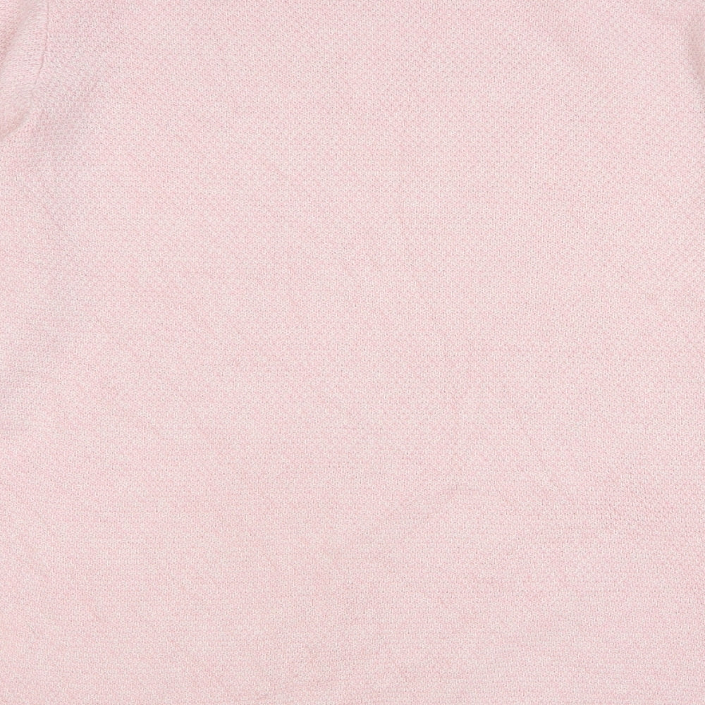 Damart Womens Pink Round Neck Acrylic Pullover Jumper Size 22