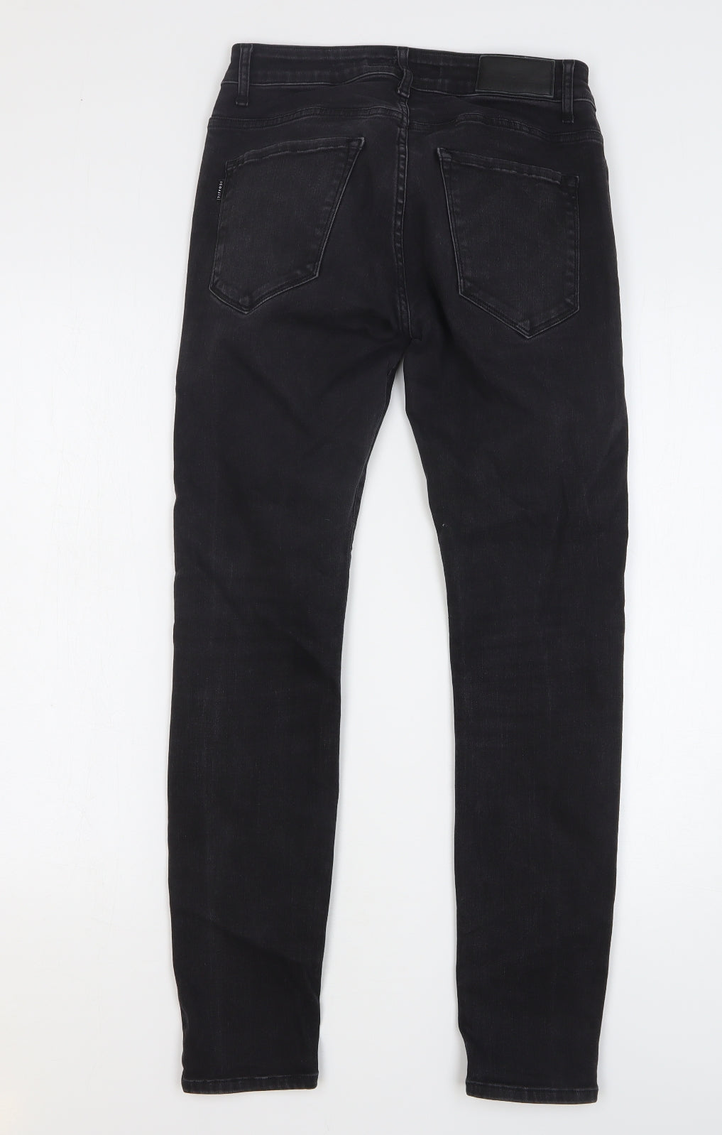 Tiffosi Mens Black Cotton Skinny Jeans Size 30 L29 in Regular Button