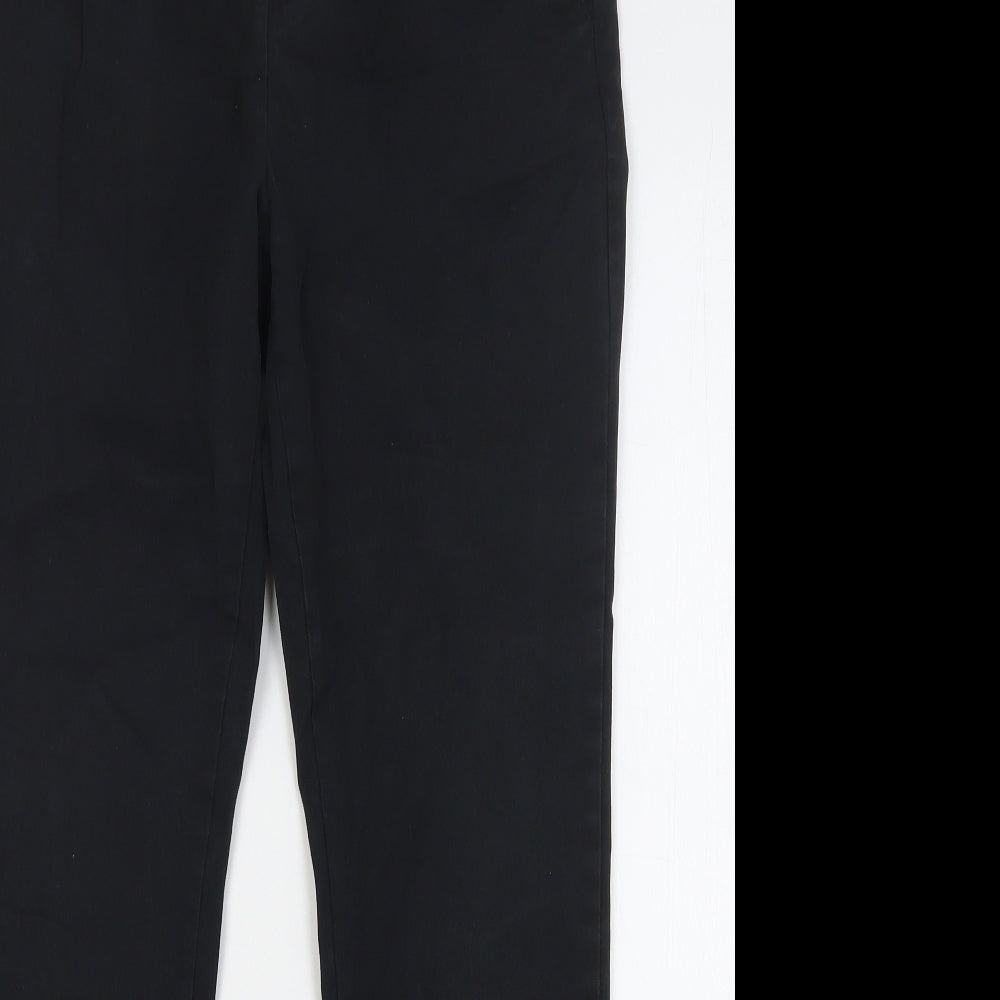 ASOS Mens Black Cotton Trousers Size 30 in L28 in Regular Drawstring