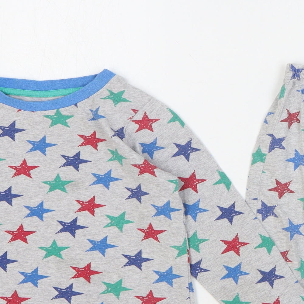 Rebel Boys Grey Geometric Cotton Pyjama Set Size 2-3 Years Pullover - Stars