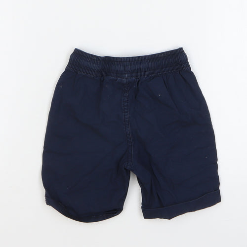 Lupilu Boys Blue Cotton Chino Shorts Size 3-4 Years Regular Drawstring