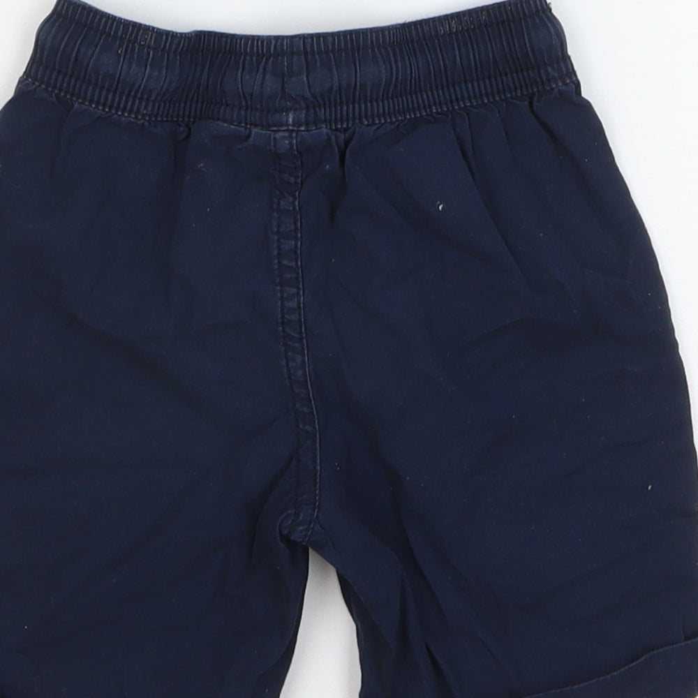 Lupilu Boys Blue Cotton Chino Shorts Size 3-4 Years Regular Drawstring