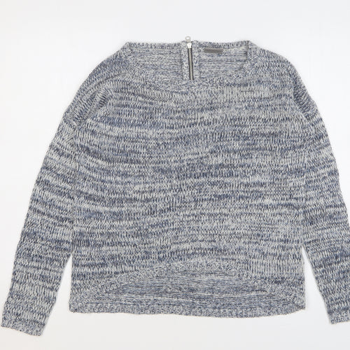 Vero Moda Womens Blue Round Neck Acrylic Cardigan Jumper Size S