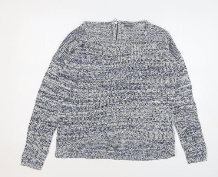 Vero Moda Womens Blue Round Neck Acrylic Cardigan Jumper Size S