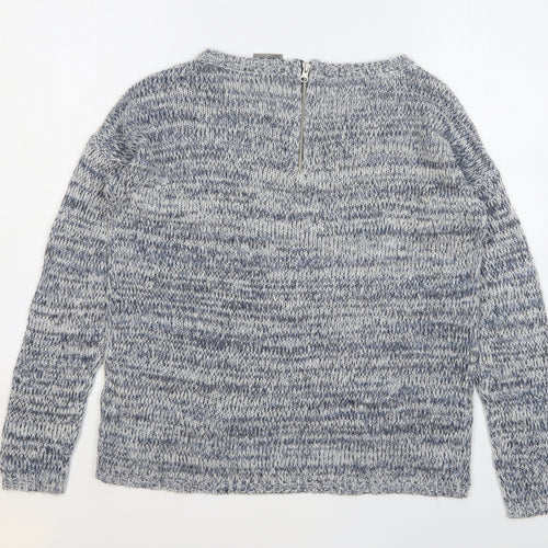 Vero Moda Womens Blue Round Neck Acrylic Cardigan Jumper Size S