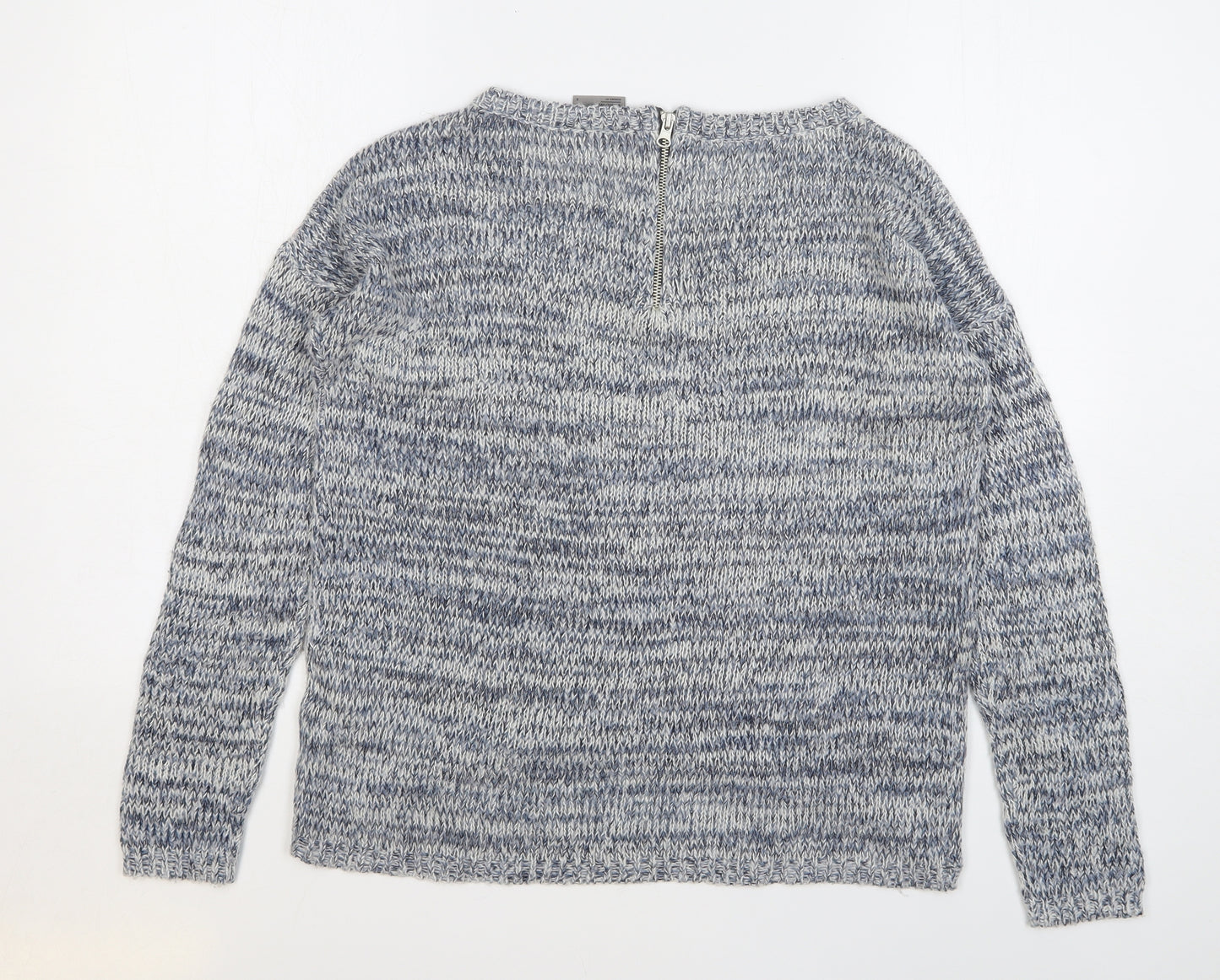 Vero Moda Womens Blue Round Neck Acrylic Cardigan Jumper Size S
