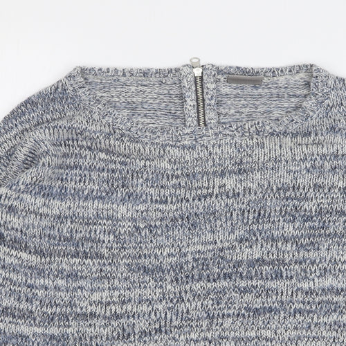 Vero Moda Womens Blue Round Neck Acrylic Cardigan Jumper Size S
