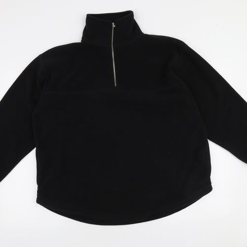 George Womens Black Polyester Pullover Sweatshirt Size L