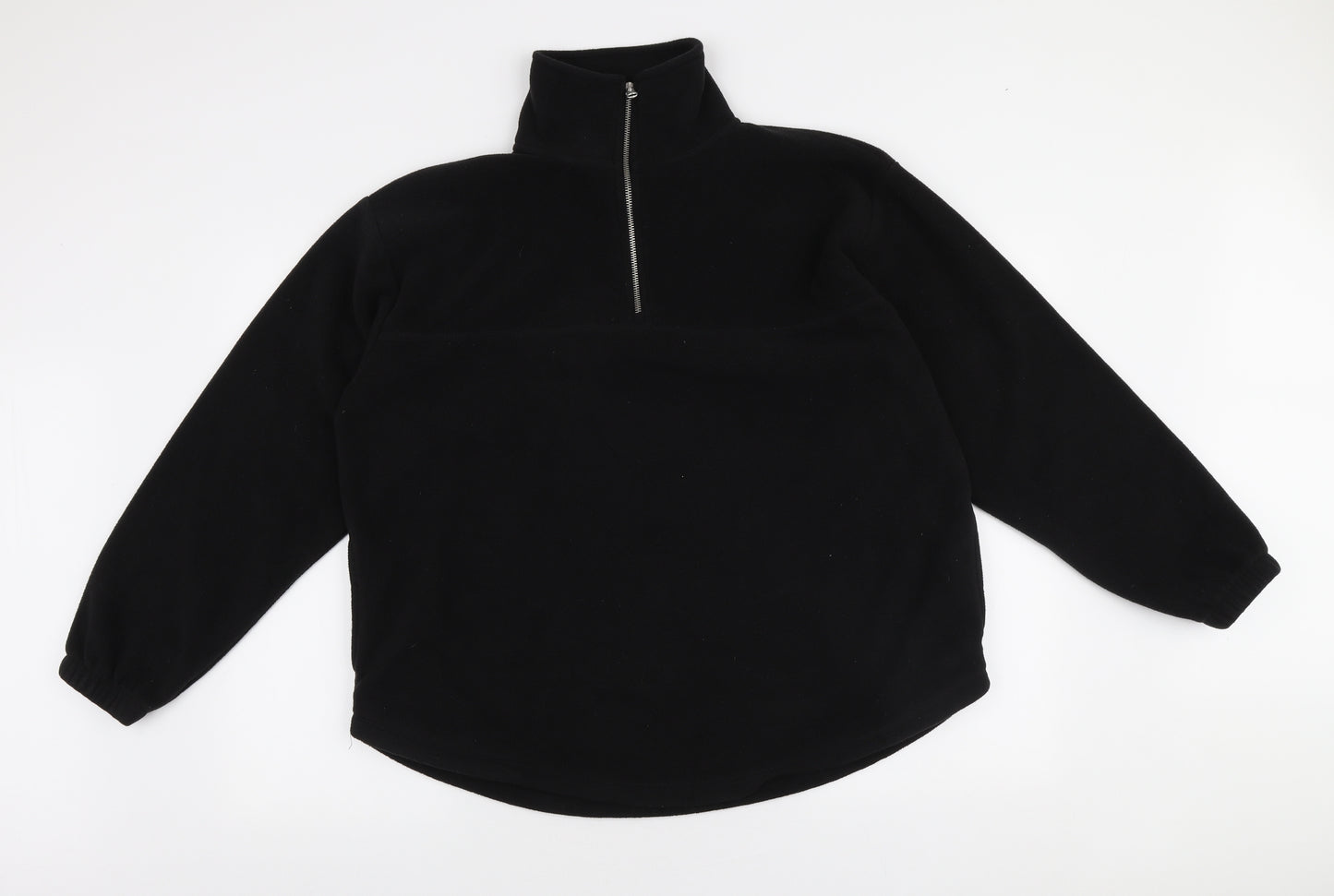 George Womens Black Polyester Pullover Sweatshirt Size L