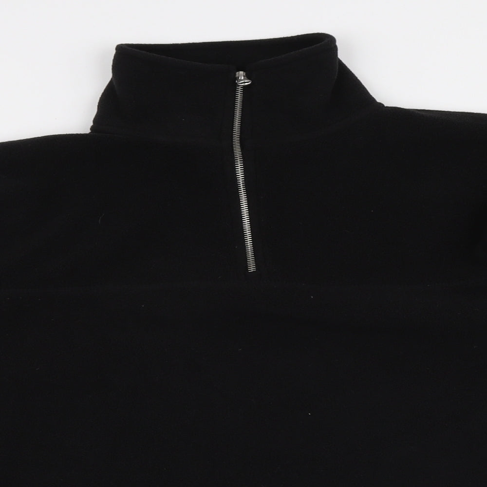 George Womens Black Polyester Pullover Sweatshirt Size L
