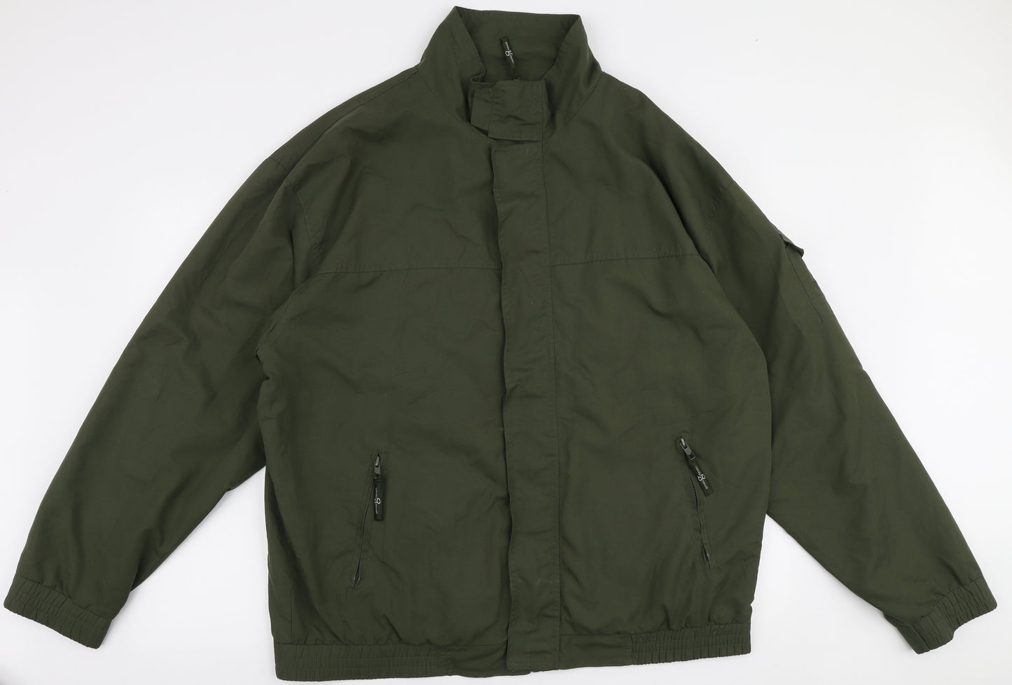 Gentini G Classics Mens Green Windbreaker Jacket Size 2XL Zip