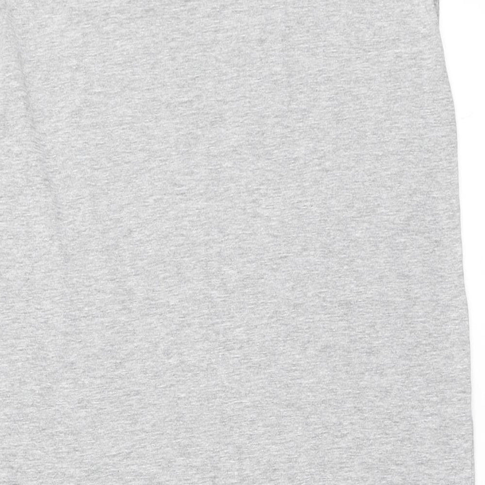 Chic a mo Womens Grey Solid Cotton Top Dress Size S - Bee Mine