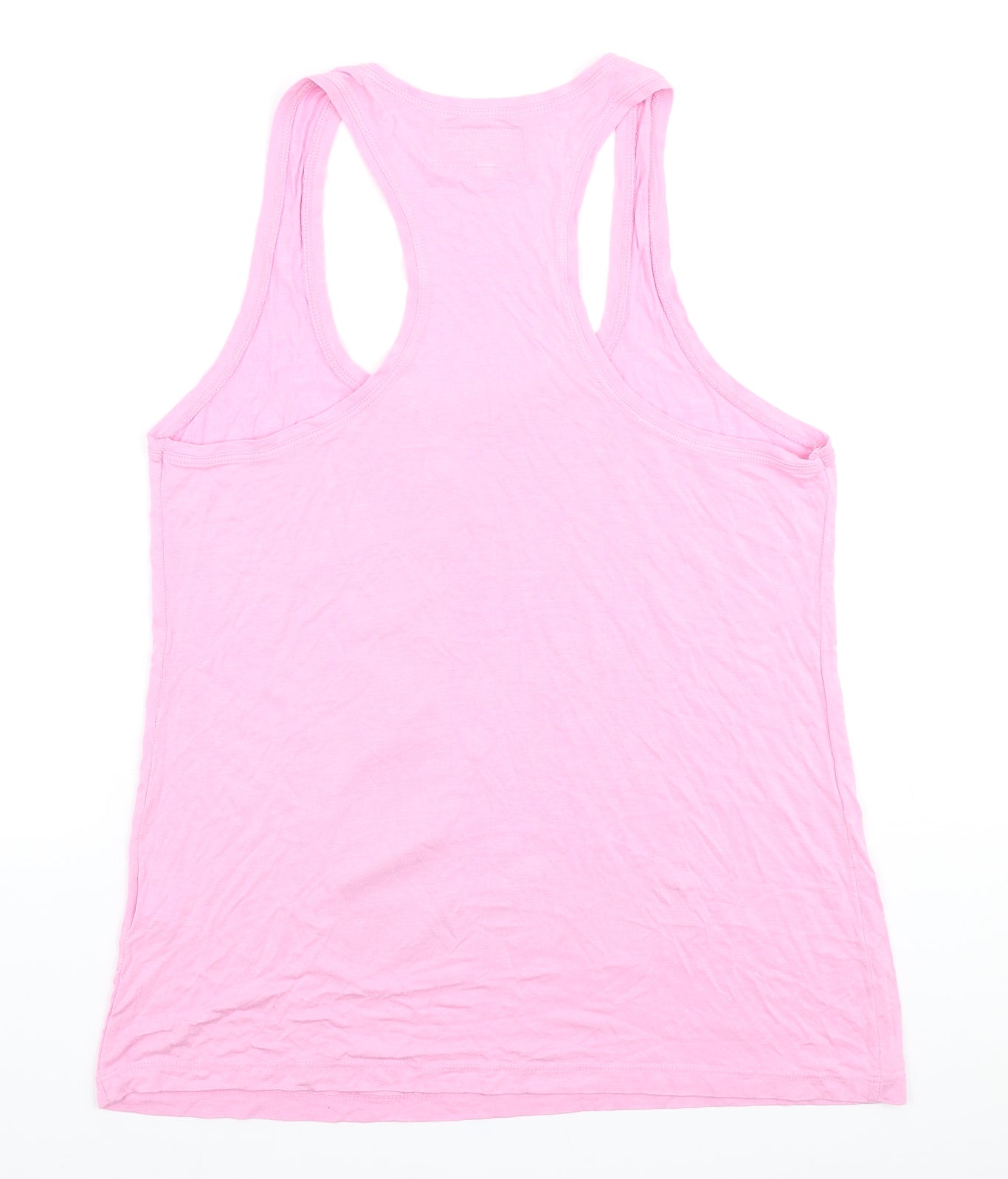 River Island Womens Pink Viscose Basic Tank Size 14 Scoop Neck - New York City
