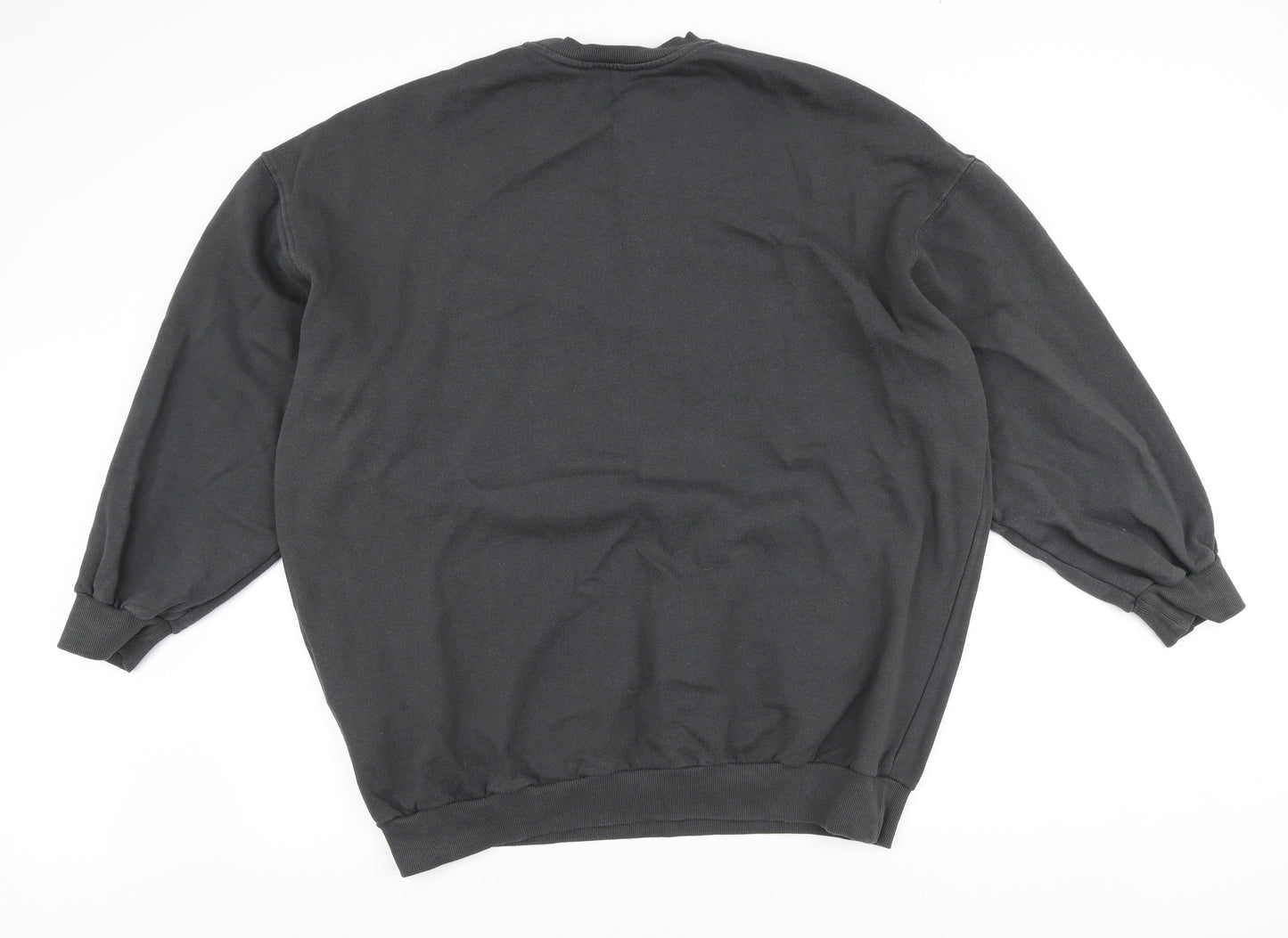 Bershka Mens Grey Crew Neck Cotton Pullover Jumper Size M - Colorado