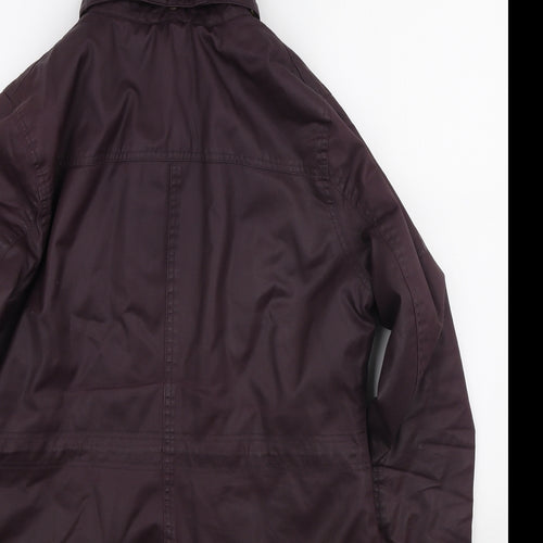 F&F Womens Purple Parka Coat Size M Zip