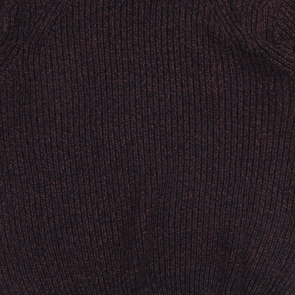 Marks and Spencer Mens Black Crew Neck Acrylic Pullover Jumper Size M