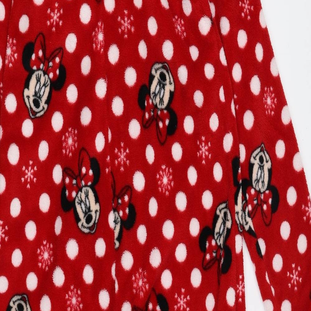 Disney Womens Multicoloured Polka Dot Polyester Capri One Piece Size XS Zip - Minnie Mouse, Red, White, Black