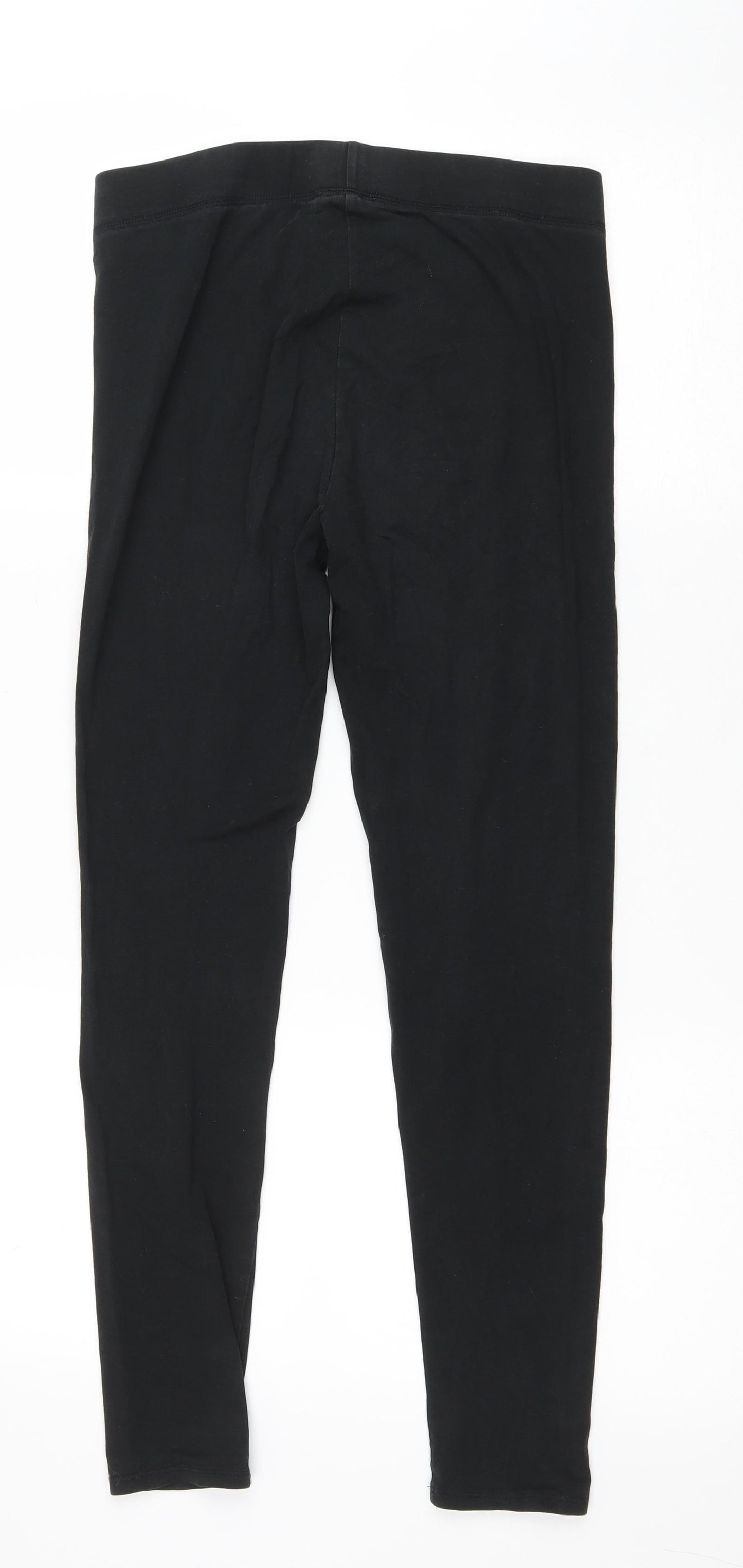 PINK Victoria's Secret Womens Black Cotton Pedal Pusher Leggings Size M L27 in