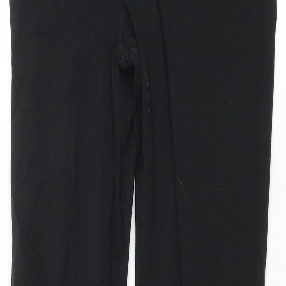 PINK Victoria's Secret Womens Black Cotton Pedal Pusher Leggings Size M L27 in