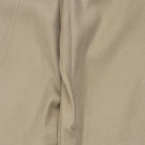 Marks and Spencer Mens Brown Cotton Straight Jeans Size 34 L29 in Regular Zip