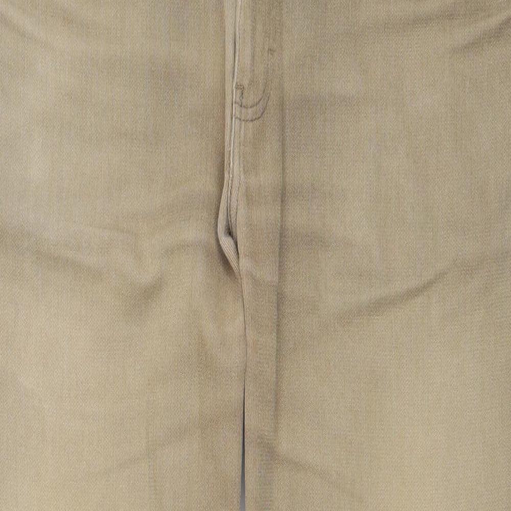Autograph Mens Brown Cotton Straight Jeans Size 34 L31 in Regular Zip