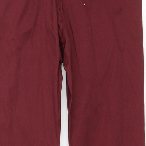 GOLD SK Womens Red Cotton Skinny Jeans Size S L27 in Regular Zip