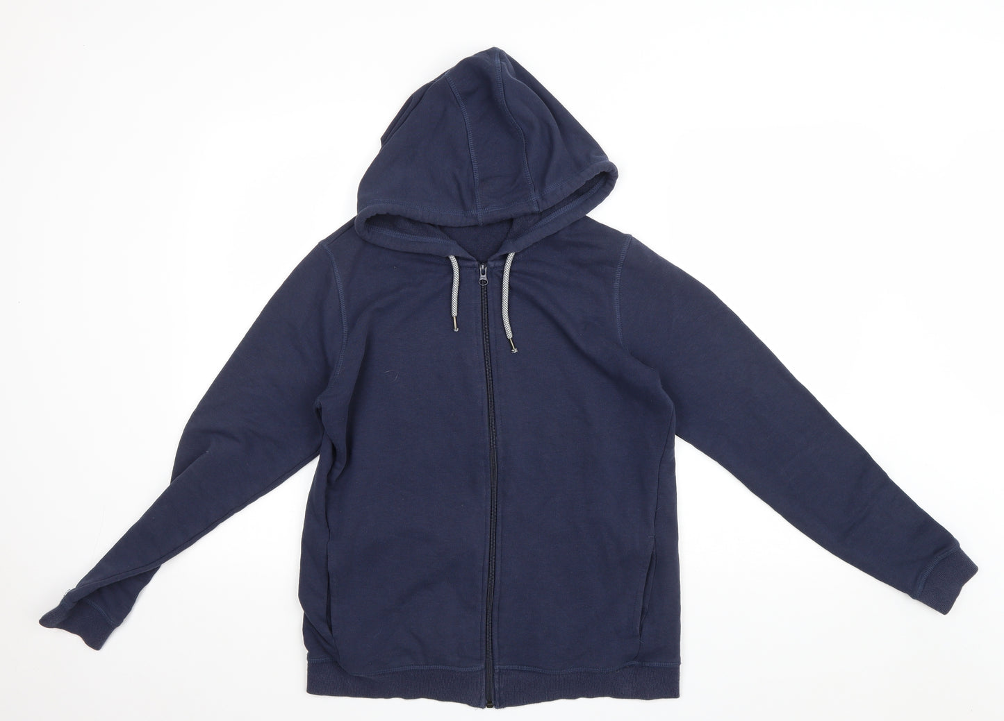 Crivit Womens Blue Cotton Full Zip Hoodie Size 16 Zip
