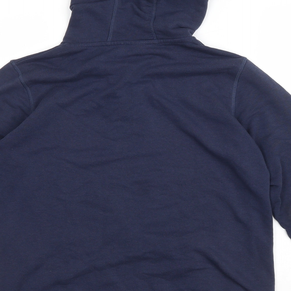 Crivit Womens Blue Cotton Full Zip Hoodie Size 16 Zip