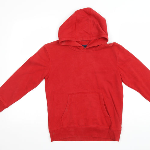 George Boys Red Cotton Pullover Hoodie Size 8-9 Years Pullover