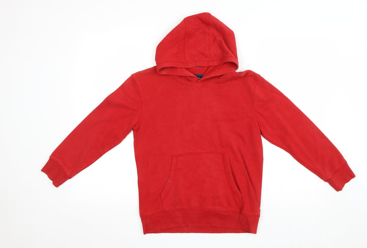 George Boys Red Cotton Pullover Hoodie Size 8-9 Years Pullover