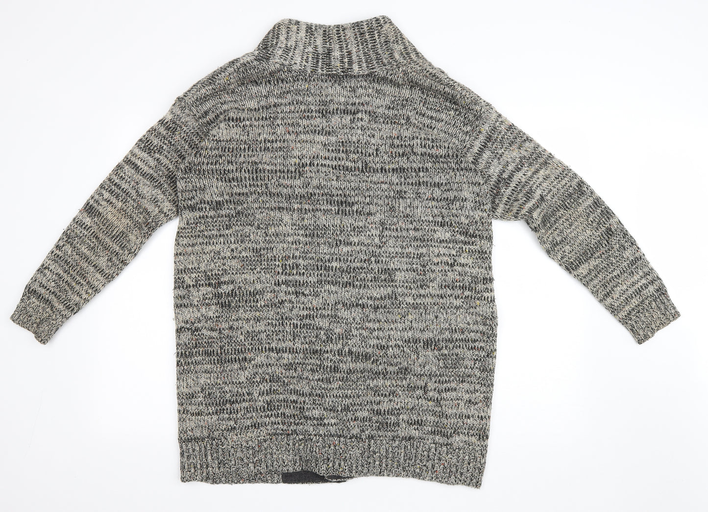Wallis Womens Multicoloured V-Neck Acrylic Cardigan Jumper Size M