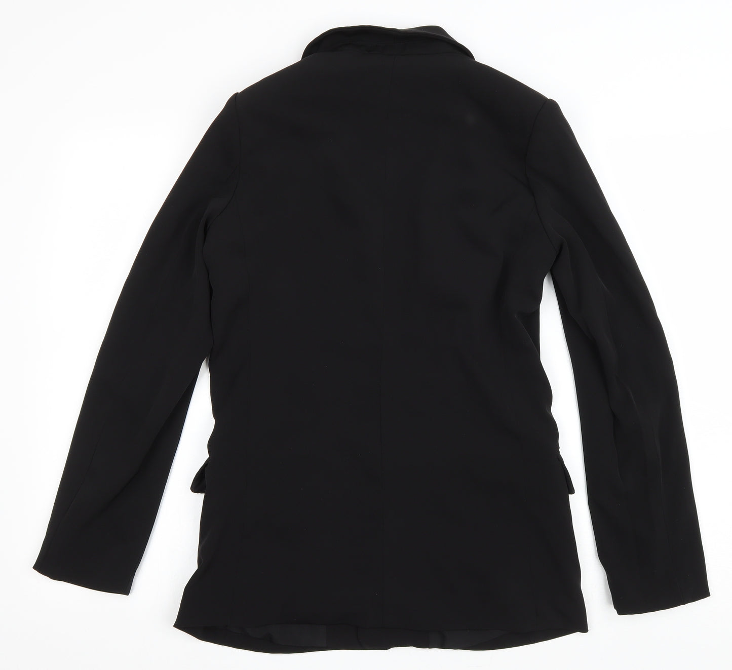 H&M Womens Black Jacket Size 36 Tie