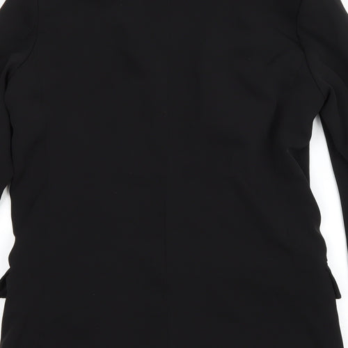 H&M Womens Black Jacket Size 36 Tie