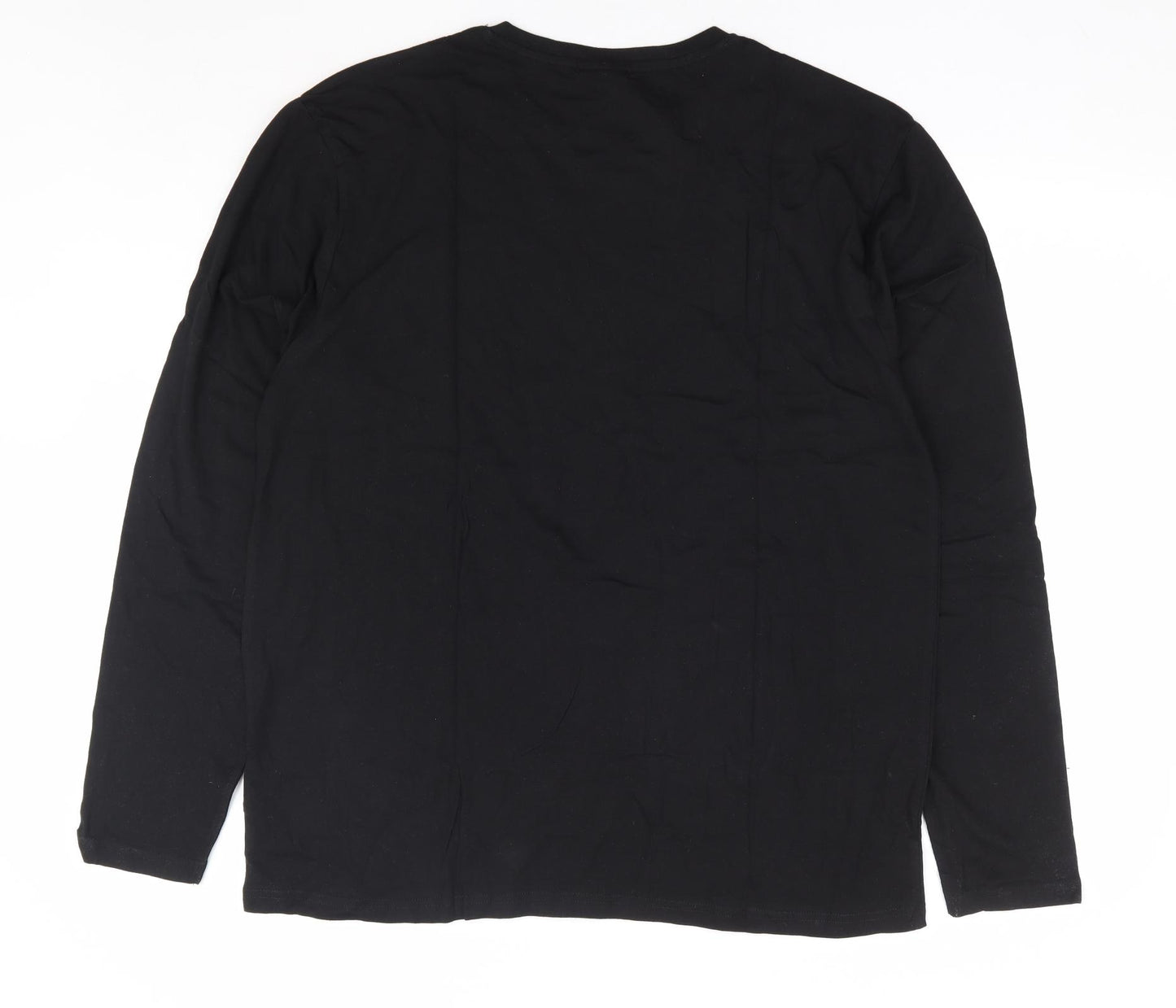 Primark Mens Black Cotton T-Shirt Size XL Round Neck - Playstation