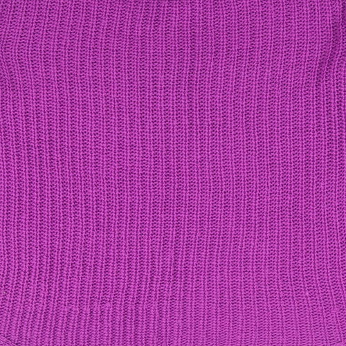 Goldigga Womens Purple Round Neck Acrylic Pullover Jumper Size 16