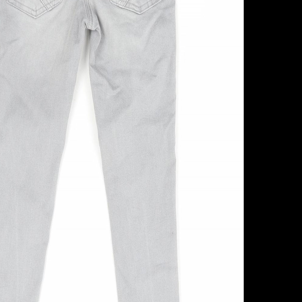 NEXT Girls Grey Cotton Jegging Jeans Size 9 Years Regular Pullover