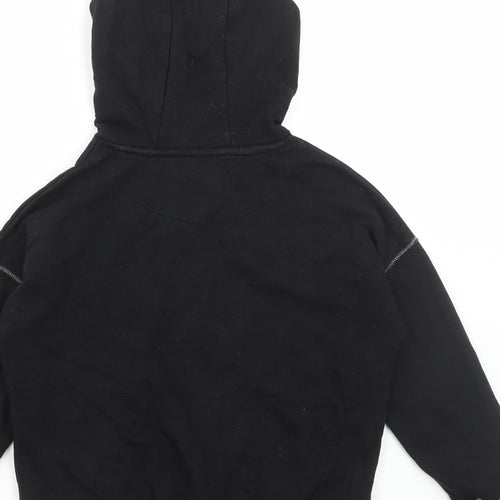 Marks and Spencer Girls Black Cotton Pullover Hoodie Size 9-10 Years Pullover - Home Alone