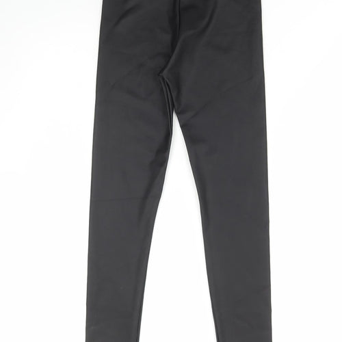 TU Girls Black Polyester Jegging Trousers Size 9 Months Regular Pullover - Faux Leather