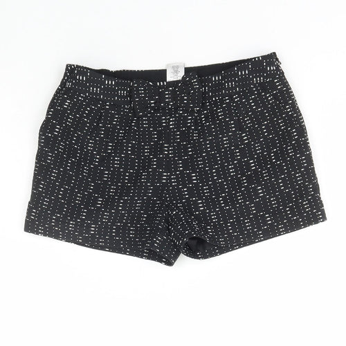 NEXT Girls Black Polka Dot Polyester Hot Pants Shorts Size 9 Years Regular Zip