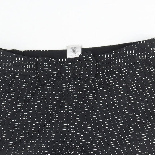 NEXT Girls Black Polka Dot Polyester Hot Pants Shorts Size 9 Years Regular Zip