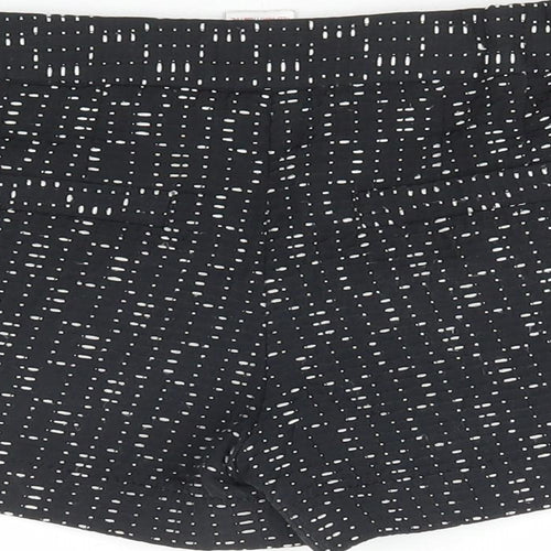 NEXT Girls Black Polka Dot Polyester Hot Pants Shorts Size 9 Years Regular Zip