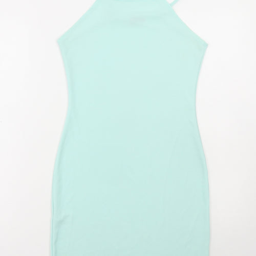 Gems Womens Blue Polyester Mini Size S Round Neck Pullover