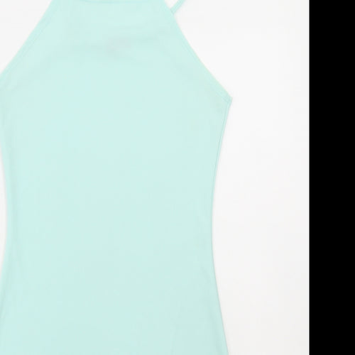 Gems Womens Blue Polyester Mini Size S Round Neck Pullover